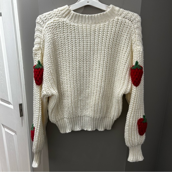Strawberry Crew Neck Sweater - Picture 4 of 4